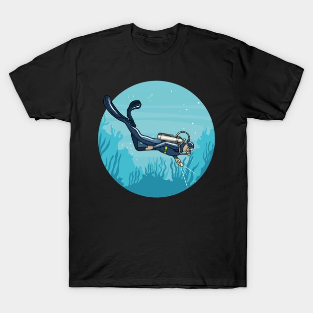 Scuba Diving T-Shirt by LetsBeginDesigns